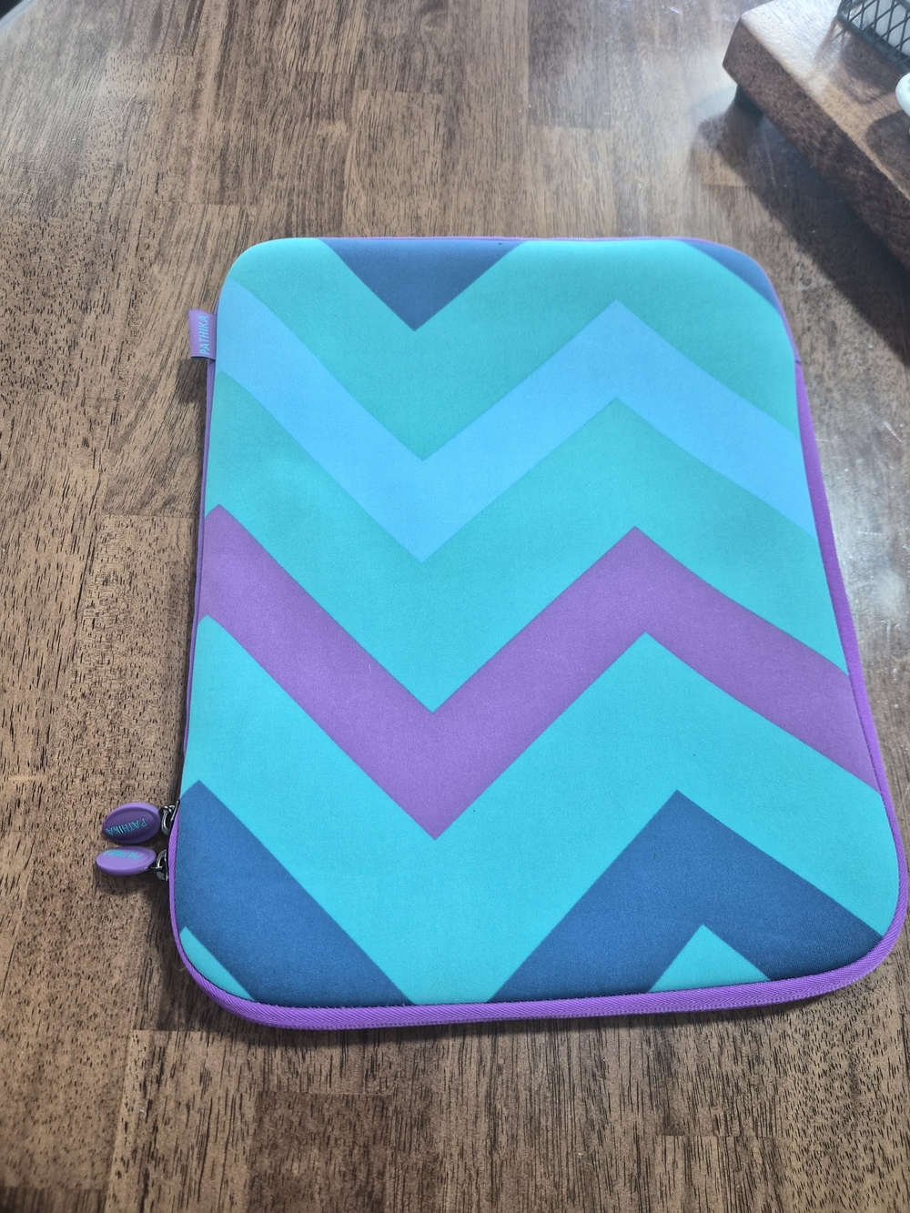 Tablet Sleeve Case in Teal & Purple - Slim Protective Neoprene Sleeve
